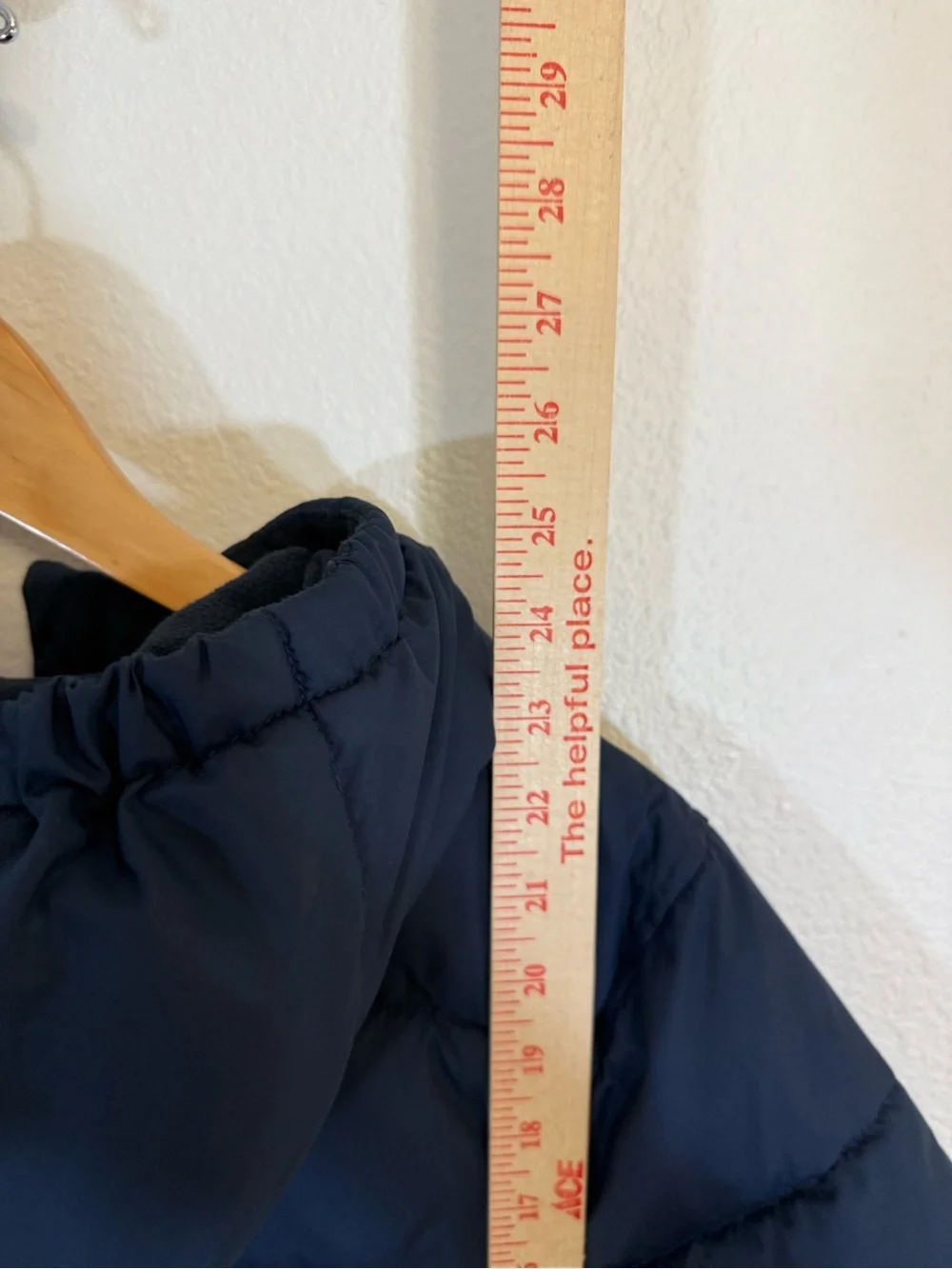 Crewcuts Navy Hooded Puffer Jacket boys large hood ski winter coat j crew snow